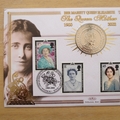 2002 Queen Elizabeth The Queen Mother 5 Pounds Coin Cover - Benham First Day Cover - Signed