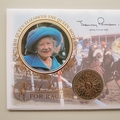 1998 Queen Elizabeth Passion For Horse Racing Crown Coin Cover - Benham First Day Cover - Signed