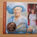 2000 The Queen Mother 100th Birthday Isle of Man Crown Coin Cover - Benham First Day Cover - Signed