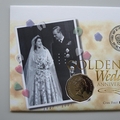 1997 HM QE II Golden Wedding Anniversary 50c Cents Coin Cover - Australia First Day Cover
