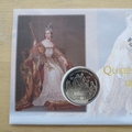 2001 The Victorian Age Queen Victoria Coronation 1 Crown Coin Cover - Mercury First Day Cover