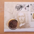 1999 Millennium Time John Harrison 5 Pounds Coin Cover - Mercury First Day Cover