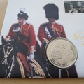 1997 HM QE II Golden Wedding Anniversary 1 Dollar Coin Cover - Sierra Leone First Day Cover - Horseback