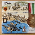 1944 Italy Star War Medal First Day Cover - Benham Replica Medals Cover Collection