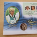 1998 Diana Princess of Wales Tribute Niue 1 Dollar Coin Cover - Mercury First Day Cover