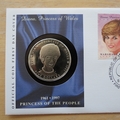 1997 Diana Princess of Wales Marshall Islands 5 Dollar Coin Cover - First Day Cover