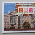 2001 Queen Elizabeth II 75th Birthday 5 Pounds Isle of Man Coin Cover - Mercury First Day Cover