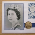 2001 HM Queen Elizabeth II 75th Birthday 1 Crown Coin Cover - Gibraltar First Day Cover - Mercury