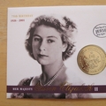 2001 Queen Elizabeth II 75th Birthday 50p Pence Coin Cover - Jersey First Day Cover - Mercury