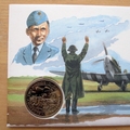 1994 D-Day Landings 50th Anniversary 1 Crown Coin Cover Isle of Man First Day Cover - Tedder