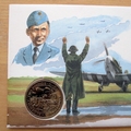 1994 D-Day Landings 50th Anniversary 1 Crown Coin Cover Isle of Man First Day Cover - Tedder