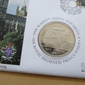 2007 HM Queen Elizabeth II Diamond Wedding Anniversary 1 Crown Coin Cover-Nauru First Day Covers