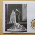 2007 Diamond Wedding Anniversary 1 Dollar Coin Cover - Kiribati First Day Cover - 75c Stamp