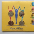 2002 Manchester Commonwealth Games 4x 2 Pounds Coin Cover - Royal Mail First Day Covers