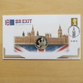 2020 Brexit UK Leaves EU Silver Proof Medal Cover - First Day Cover by Harrington & Byrne