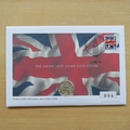 2018 Union Jack Silver 10p Pence Coin Cover - First Day Cover by Westminster
