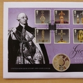 2020 King George III 200th Anniversary Silver Proof 5 Pound Coin Cover - First Day Cover Westminster