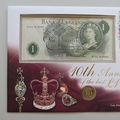 1998 Last One Pound Banknote 10th Anniversary 1 Pound Coin Cover - UK First Day Cover