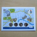 2019 Paddington Bear London Map 50p Pence x4 Coin Cover - First Day Cover by Westminster