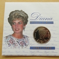 1998 Diana Princess of Wales Niue 1 Dollar Coin Cover - Mercury First Day Cover - 20c Stamp