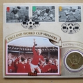 1996 England Football World Cup Winners 30th Anniversary 2 Pounds Coin Cover - Benham First Day Cover