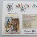 1993 Charles Dickens A Christmas Carol 10 Pounds Banknote Cover Mercury First Day Cover