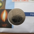 1999 Millennium Time Through History 5 Pounds Coin Cover - First Day Cover Mercury