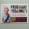 2012 Queen Elizabeth II's Diamond Jubilee Silver 5 Pounds Coin Cover - UK PNC First Day Cover