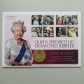 2012 Queen Elizabeth II's Diamond Jubilee Silver 5 Pounds Coin Cover - First Day Cover