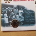1998 NHS 50th Anniversary 50p Pence Coin Cover - First Day Covers by Mercury
