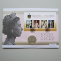 2015 Longest Reigning Monarch Silver 5 Pounds Coin Cover - Westminster First Day Covers