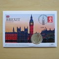 2020 Brexit 1oz Fine Silver Britannia Coin Cover - First Day Cover by Westminster