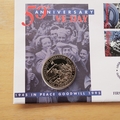 1995 50th Anniversary VE Day 2 Pounds Coin Cover - Guernsey First Day Covers by Mercury