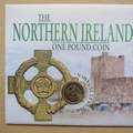 1996 Northern Ireland One Pound Coin 1 Pound Coin Cover - First Day Cover by Mercury