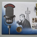 1997 75 Years of the BBC 2 Pounds Coin Cover - First Day Cover by Mercury Covers