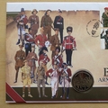2007 British Army Uniforms 1 Crown Coin Cover - First Day Cover by Mercury