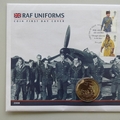 2008 RAF Uniforms 5 Pounds Coin Cover - First Day Cover by Mercury