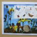 2008 Insects UK Species in Recovery 1 Crown Coin Cover - First Day Cover by Mercury