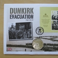 2010 Dunkirk Evacuation 70th Anniversary 5 Pounds Coin Cover - First Day Cover by Mercury