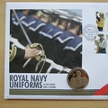 2009 Royal Navy Uniforms 5 Pounds Coin Cover - First Day Cover by Mercury