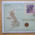 2008 The 50th Anniversary of Country Definitives 1 Pound Coin Cover - First Day Cover Mercury