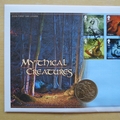 2009 Mythical Creatures 5 Shillings Coin Cover - First Day Cover by Mercury