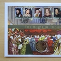 2009 The House of Tudor 1 Crown Coin Cover - First Day Cover by Mercury