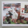 2003 England Rugby World Cup Champions 1 Pound Coin Cover - First Day Cover by Mercury