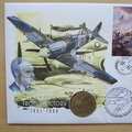 1996 Schneider Trophy Victory 65th Anniversary 1 Crown Coin Cover - First Day Cover by Mercury