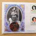 1993 HM QEII 40th Anniversary of Coronation 2 Pounds Coin Cover - Guernsey First Day Cover by Mercury