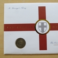 2001 St George's Day The English Definitives One Shilling Coin Cover - First Day Cover by Mercury