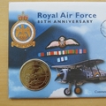 1998 Royal Air Force 80th Anniversary 5 Pounds Coin Cover - First Day Cover by Mercury