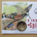 1997 A Tribute To The Spitfire 1 Crown Isle of Man Coin Cover - First Day Cover by Mercury