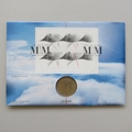 2000 Millennium Moment 5 Pounds Coin Cover - Royal Mail First Day Cover